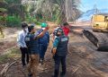 Polisi Usut Stockoile Batubara PT BBI Terbakar di Sungai Gelam/ Foto/ Mhd/ ampar