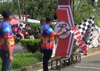 Wabup Robby Sambut Rombongan Kapolda Jambi di Kejuaraan Balap Sepeda