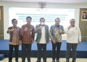 Perkuat Kolaborasi dan Pengawasan Pelayanan Publik, Ombudsman RI Jalin Kerja Sama dengan Merangin dan Muaro Jambi/ foto/Melli/ampar