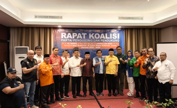 14 Partai Koalisi Haris-Sani Rapat Perdana Jelang Pendaftaran ke KPU Besok, Bakri Ditunjuk jadi Ketua