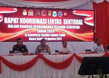 Sekda Tanjab Timur Hadiri Rakor Lintas Sektoral Pengamanan Pilkada Serentak 2024