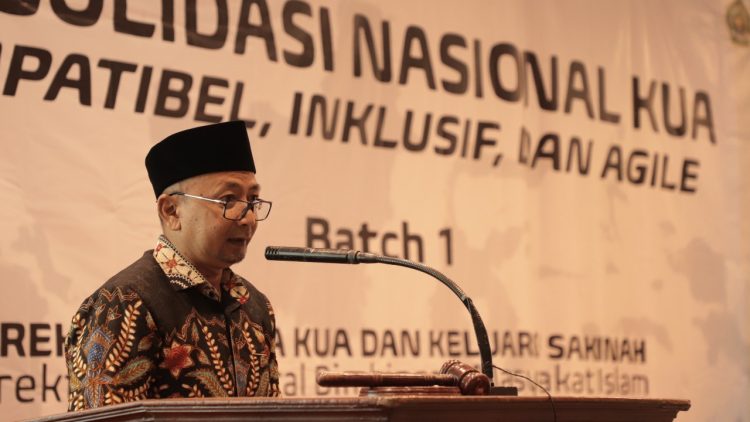 Direktur Bina KUA dan Keluarga Sakinah, Cecep Khairul Anwar/ foto/ kemenag RI