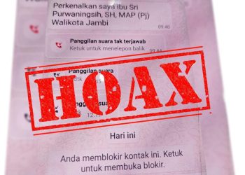 Awas Hoaks, Akun Whatsapp Mengatasnamakan Pj Wali Kota Jambi