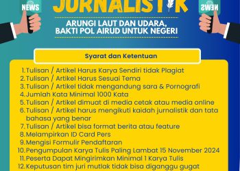 Bertabur Hadiah Lomba Karya Tulis Jurnalistik dan Video Kreatif, Semarak HUT ke-74 Ditpolairud Polda Jambi Gandeng PWI Kota Jambi