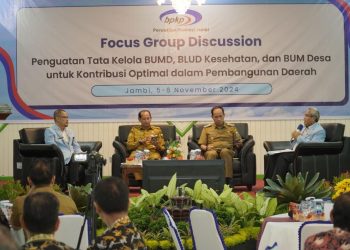 Pjs Bupati Tanjung Jabung Barat Jadi Pembicara dalam FGD Penguatan Tata Kelola BUMD, BLUD Kesehatan, dan BUM Desa di Provinsi Jambi