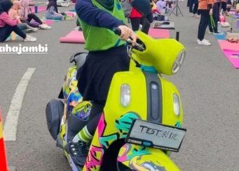 Puluhan Peserta Antusias Mengikuti Poundfit Yamaha Fazzio Hybrid