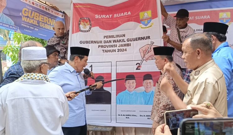 Al Haris Ajak Warga Jambi Coblos Nomor 2 Haris-Sani