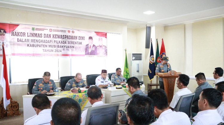Pastikan Muba Tetap Kondusif, Satpol PP Gelar Rakor Linmas dan Kewaspadaan Dini
