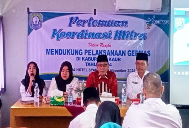 Dukung GERMAS, Dinkes Kaur Gelar Pertemuan Koordinasi Mitra/ FOTO/ampar