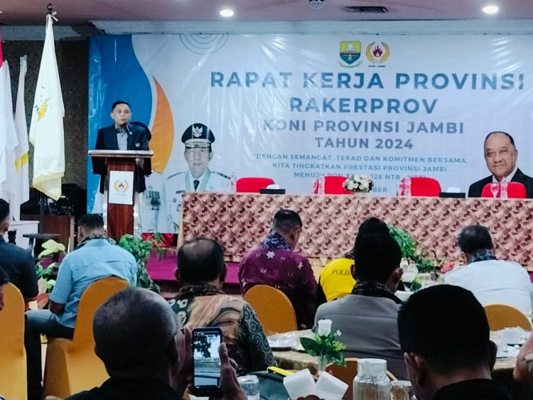 Rakerprov KONI Provinsi Jambi, Ini Pesan Penting Budi Setiawan