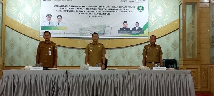 Dukung Program 100 Hari Kerja Bupati dan Wakil Bupati, Disdukcapil Sarolangun Gelar Sosialisasi dan Pelatihan/ foto/ fdn/ ampar