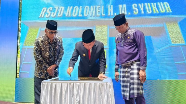 Gubernur Jambi Al Haris saat meresmikan nama RSJ menjadi RSJD provinsi jambi pada 17 September 2024 lalu/ foto/ ampar