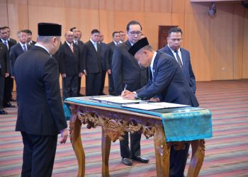 Kepala Badan Nasional Pencarian dan Pertolongan Resmi Dilantik/foto: suasana pelantikan