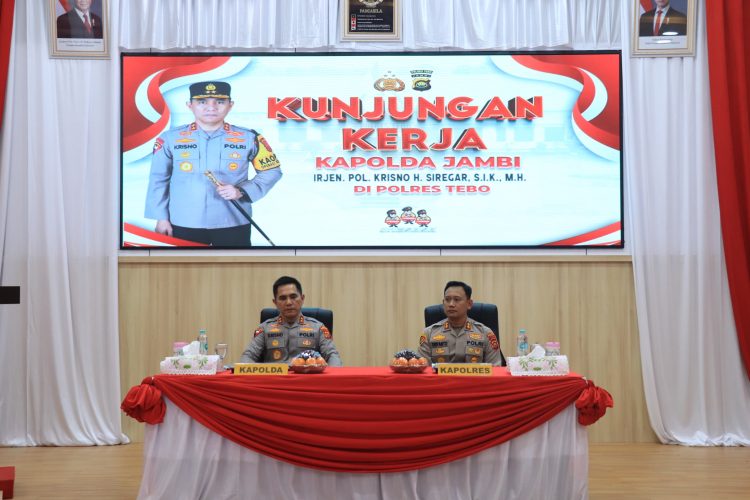 Kapolda Jambi Kunker ke Polres Tebo