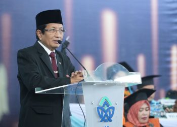 Menteri Agama Nasaruddin Umar di UIN Jambi. (Foto:Akmalul Iman)