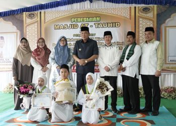 Bupati Muba Resmikan Masjid At-Tauhid dan Peringati 1 Muharram serta Milad ke-16 TPA Nurul Ilmi Desa Sungai Angit