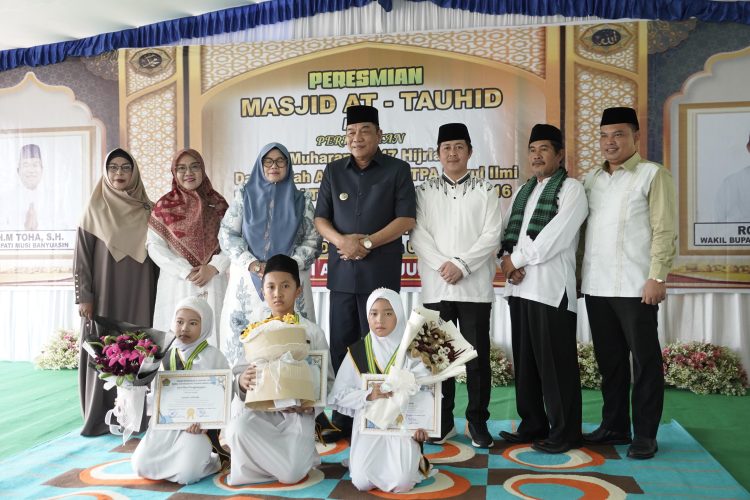 Bupati Muba Resmikan Masjid At-Tauhid dan Peringati 1 Muharram serta Milad ke-16 TPA Nurul Ilmi Desa Sungai Angit