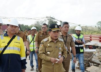Al Haris Tinjau Progres Jalan Khusus Batubara, Kita Puas dengan Pekerjaan PT IBS