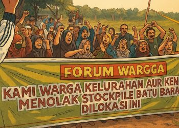 Ilustrasi warga tolak pembangunan stoc file batubara/ Foto: ampar