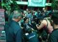 Insan pers Jambi saat mewawancari pengacara kondang Yusril Iza Mahendra di Pengadilan Negeri Jambi pada 2021 Silam/ (Foto: Juanda/Ampar)