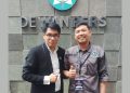 Foto: Ketua DPD PJS Jambi, Wahyu Jati Syawaludin saat bersama Ketum DPP PJS, Mahmud Marhaba
