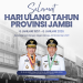 Management Jambi Business Center mengucapkan Selamat Hari Ulang Tahun Provinsi Jambi ke-69.