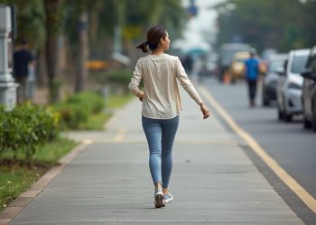 Ilustrasi jalan kaki