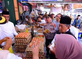 Wakapolda Jambi Bersama Satgas Pangan Sidak Pasar Angso Duo Jelang Ramadan 1447 H