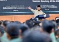 Presiden Prabowo Beri Taklimat ke 1.095 Perwira Siswa TNI-Polri di Seskoad Bandung/ FOTO: Mensesneg