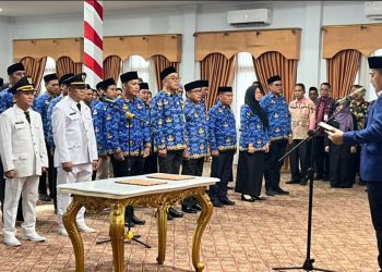 Penyegaran Birokrasi, Bupati M Syukur Lantik 80 Pejabat Eselon III dan IV Merangin