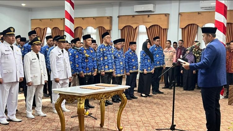 Penyegaran Birokrasi, Bupati M Syukur Lantik 80 Pejabat Eselon III dan IV Merangin
