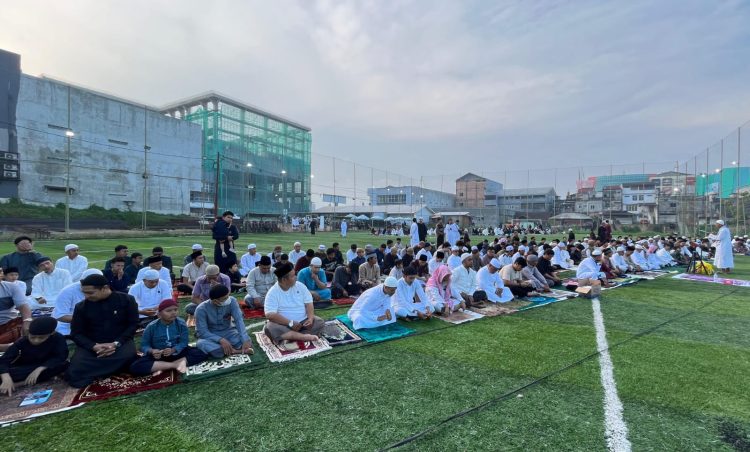 Jambi Business Center Gelar Sholat Iduladha Perdana di Lapangan Mini Soccer