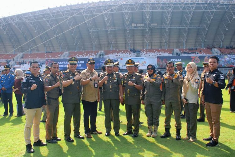 Wakil Gubernur Jambi Hadiri Upacara HUT Satpol PP, HUT Damkar dan HUT Satlinmas di Kota Palembang