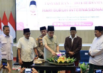 Perayaan May Day di Pendopo Wahyawibawagraha. (Foto: Dok/Diskominfo Jember)