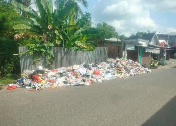 Sampah Meluber ke Jalan Depati Parbo Jambi, Warga Keluhkan Bau Menyengat dan Jalan Sempit