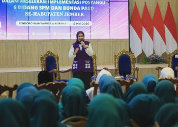 Rakor Bimtek di Pendopo Wahyawibawagraha, Selasa (12/5/2026). (Foto: Dok/Diskominfo Jember)