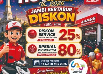 Spesial HUT Kota Jambi! Servis di AHASS Kota Jambi Bisa Dapat Diskon Sampai 80%