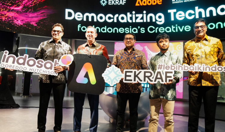 Indosat bersama Kementerian Ekonomi Kreatif Republik Indonesia dan Adobe menjalin kolaborasi strategis untuk memberdayakan generasi muda dan kreator Indonesia melalui pemanfaatan teknologi serta AI. Inisiatif ini membuka akses terhadap perangkat kreatif, pelatihan, dan peluang monetisasi guna mendorong pertumbuhan ekonomi kreatif nasional. #LebihBaikIndosat