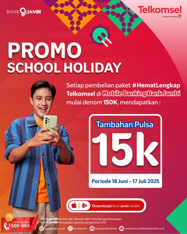 Manjakan Nasabah, Bank Jambi Tebar Bonus Pulsa untuk Pembelian Paket #HematLengkap Telkomsel