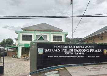 Kantor Satpol PP kota Jmabi/ istimewa