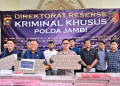 Ditreskrimsus Polda Jambi Ungkap Pembobolan Bank Jambi Rp144,82 Miliar, Tiga Tersangka Diamankan