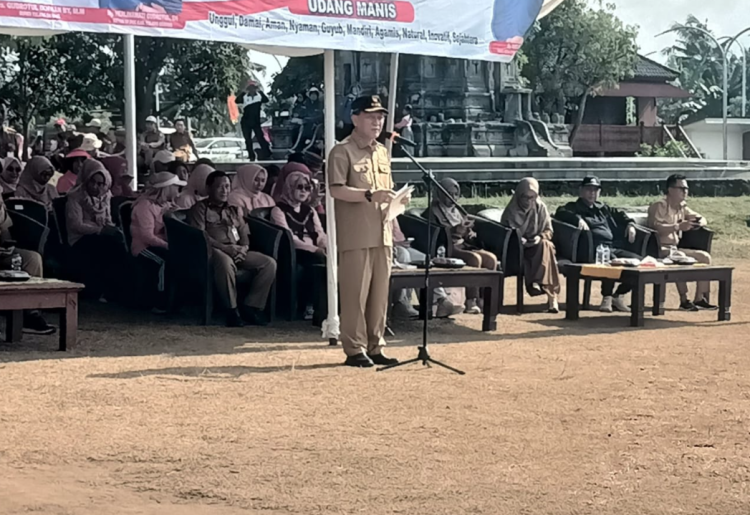Lomba Senam Udang Manis Meriahkan HUT RI ke-81, Bupati Qudrotul Ikhwan Tekankan Pentingnya Hidup Sehat