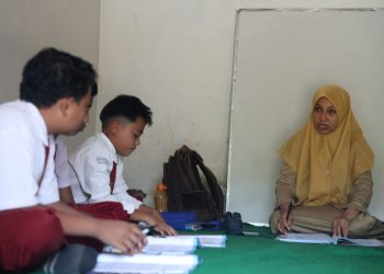 Kegiatan belajar mengajar di SDN 1 Sumberanget. (Foto: Dok/Diskominfo Jember)
