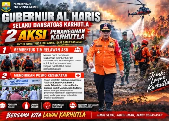 Gesit! Al Haris Bentuk Tim Relawan dari ASN Ikut Bantu Satgas Karhutla Padamkan Api
